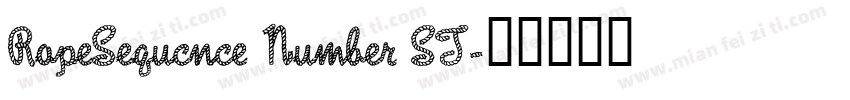 RopeSequcnce Number ST字体转换